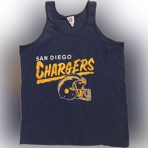 San Diego Chargers Vintage tank top, size XL, color navy blue